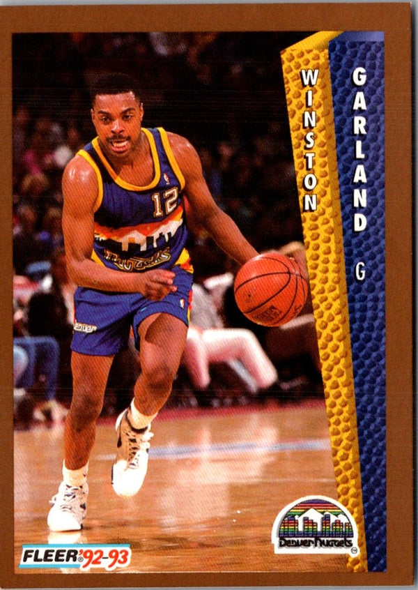 1992 Fleer Winston Garland #55