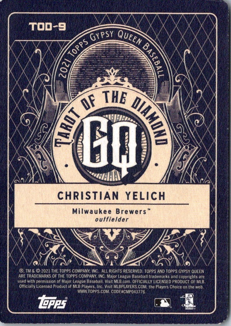 2021 Topps Gypsy Queen Tarot of the Diamond Christian Yelich