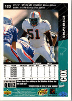 1996 Collector's Choice Bryan Cox #123