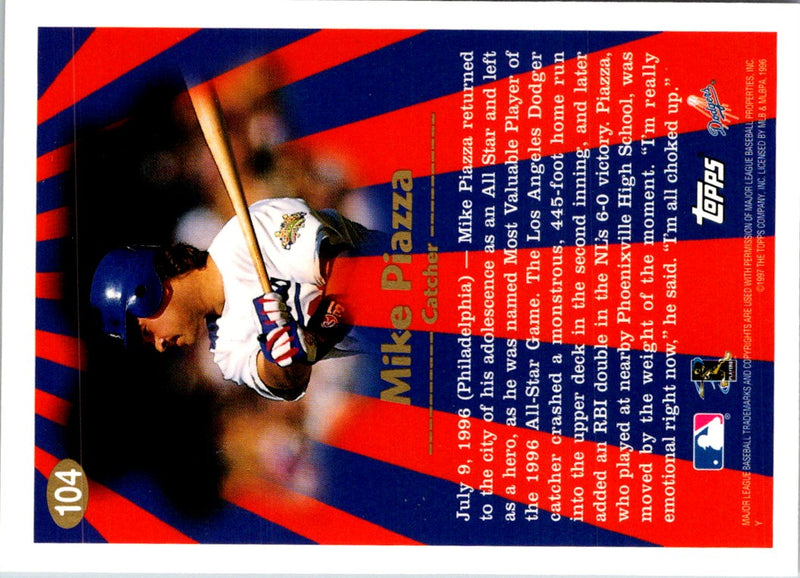 1997 Topps Mike Piazza