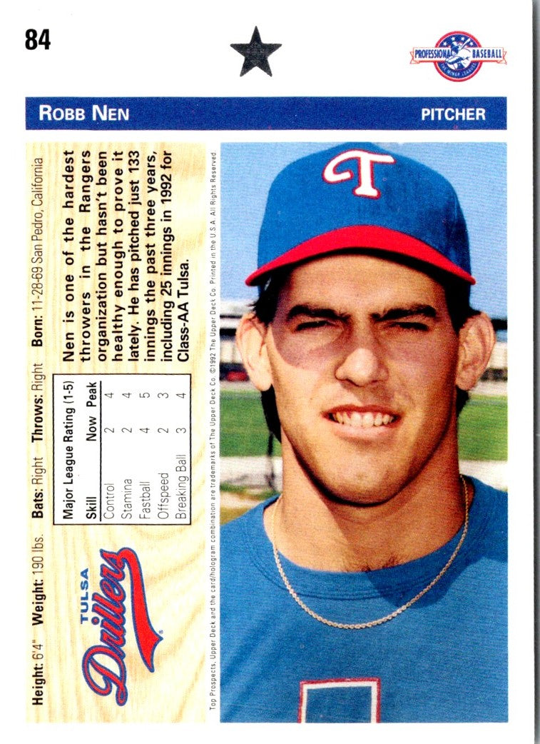 1992 Upper Deck Minors Robb Nen