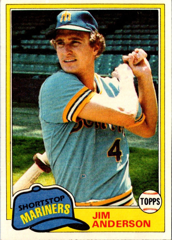 1981 Topps Jim Anderson #613