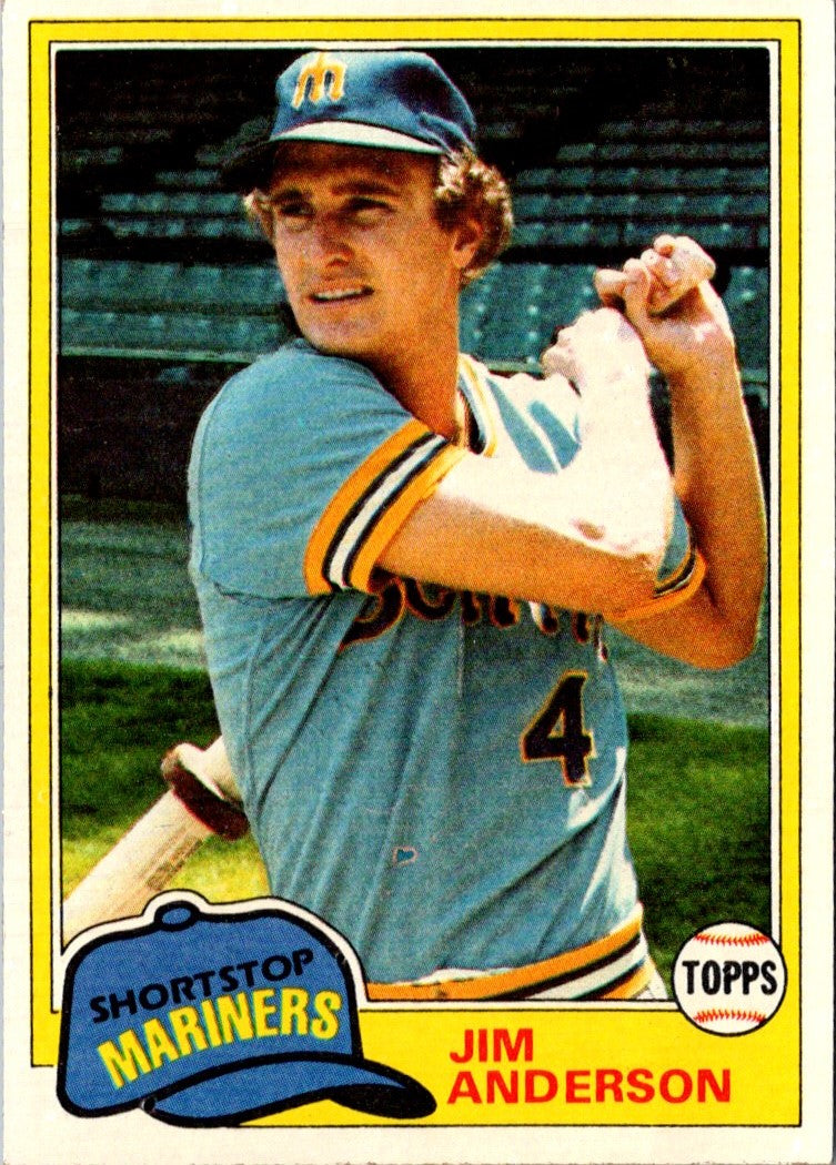 1981 Topps Jim Anderson