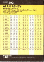 1986 Fleer Alan Ashby #292
