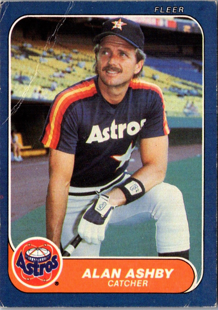 1986 Fleer Alan Ashby