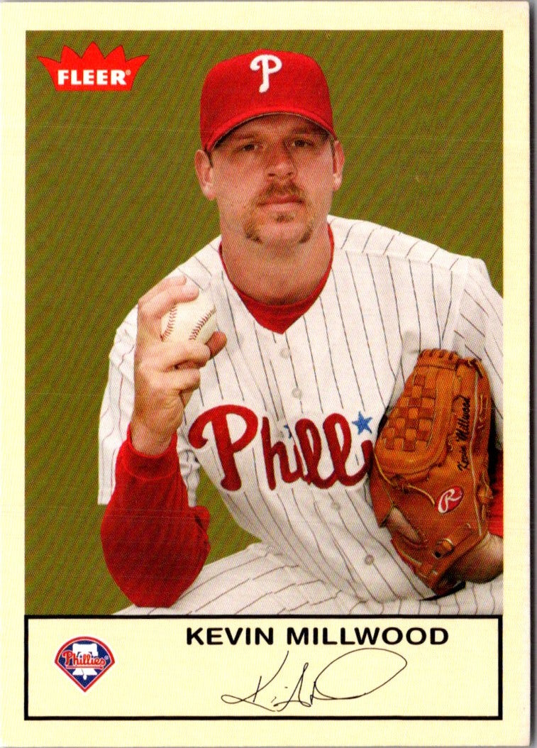 2005 Fleer Tradition Gray Backs Gold Letter Kevin Millwood