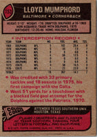 1977 Topps Lloyd Mumphord #153
