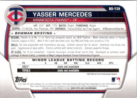 2023 Bowman Draft Yasser Mercedes #BD-139 Rookie