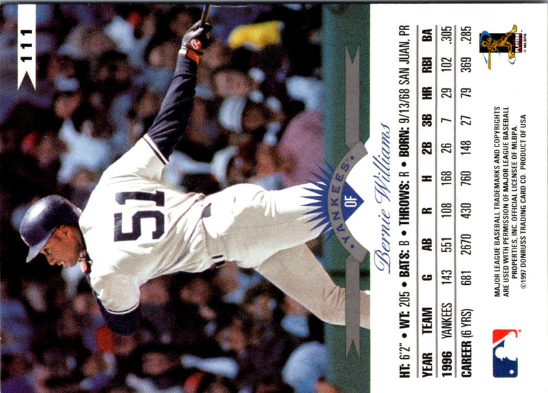 1997 Leaf Bernie Williams