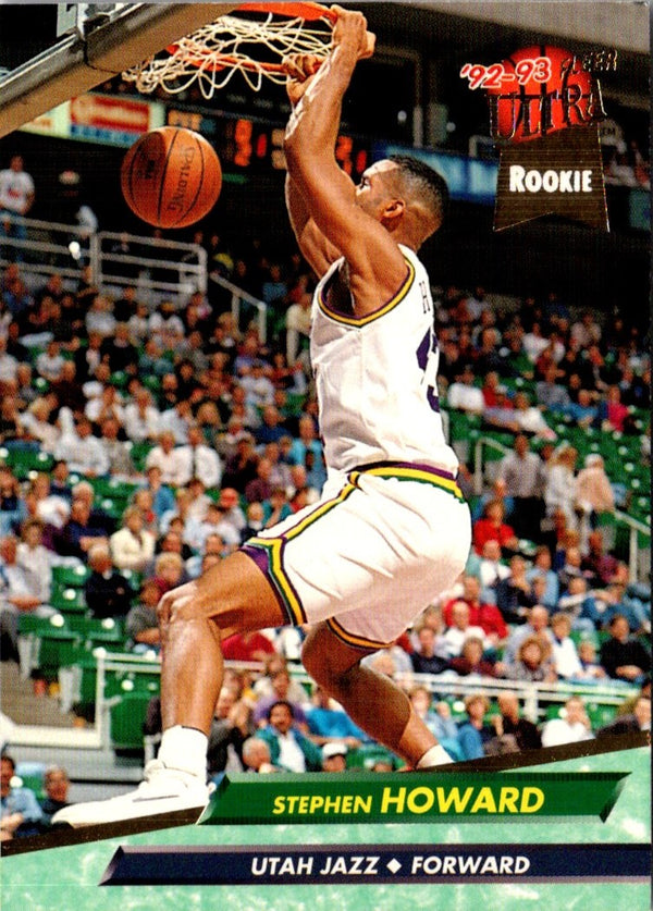 1992 Ultra Stephen Howard #363 Rookie