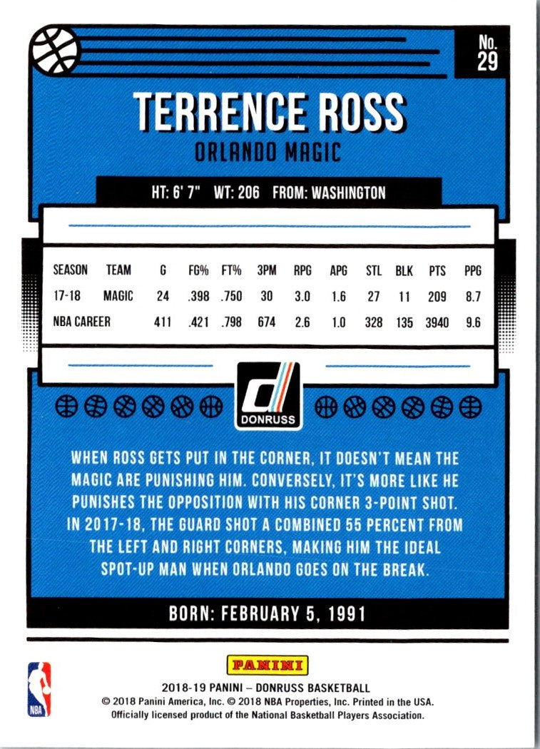 2018 Donruss Terrence Ross