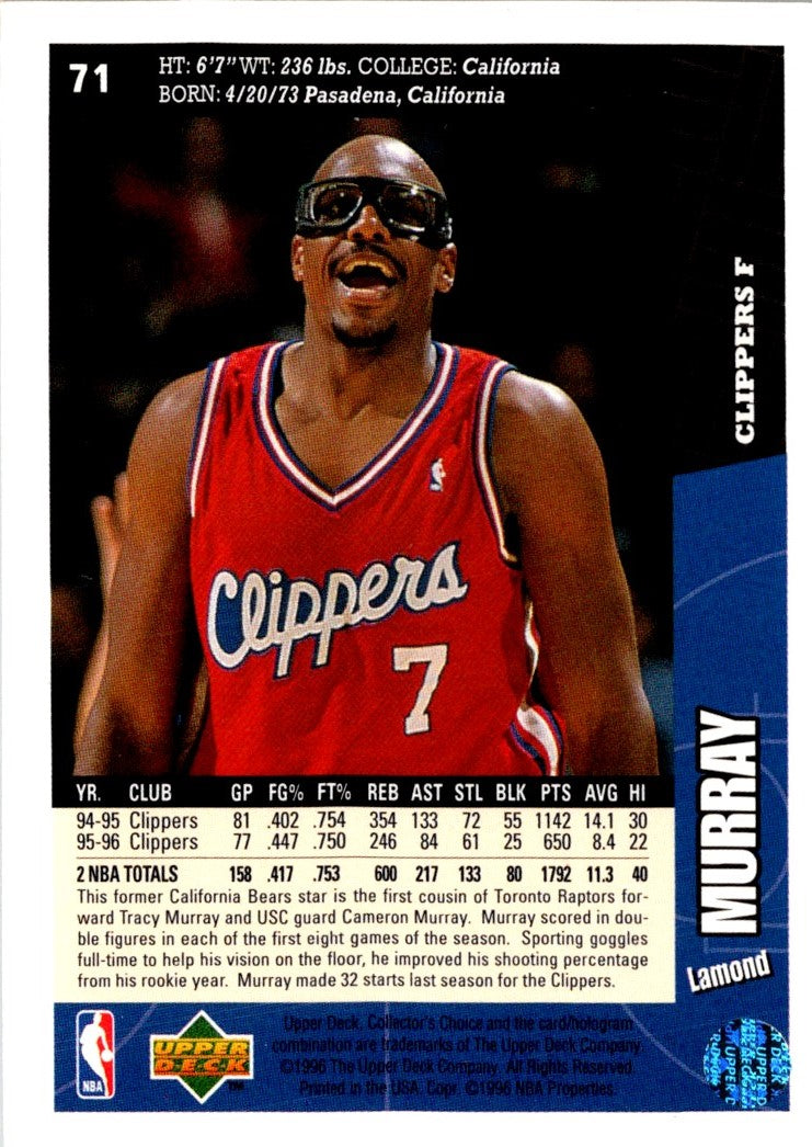 1996 Collector's Choice Lamond Murray