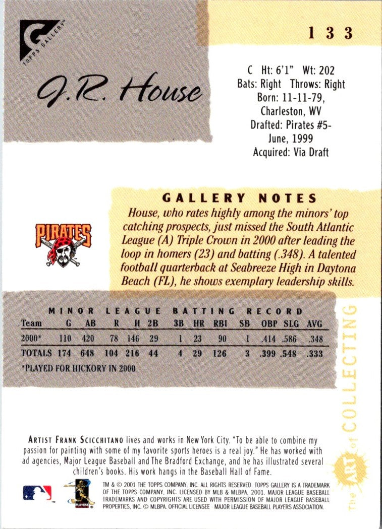 2001 Topps Gallery J.R. House