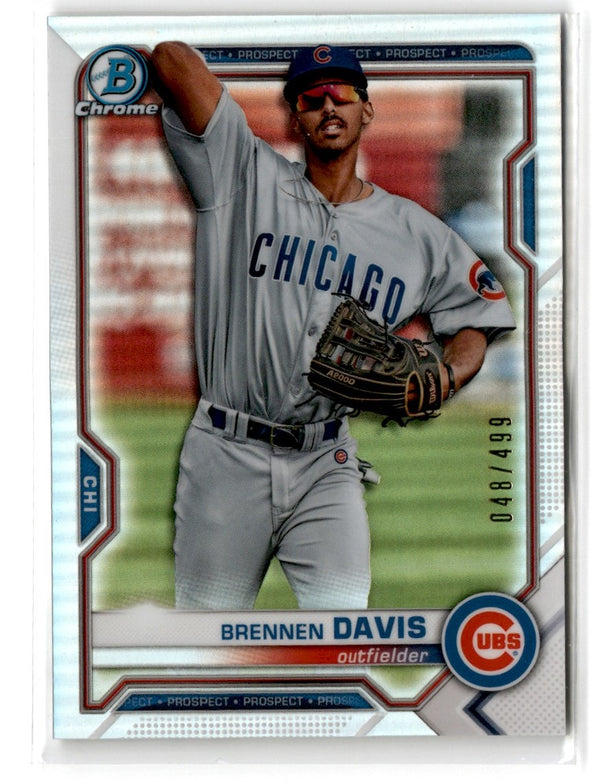 2021 Bowman Chrome Prospects Refractor Brennen Davis #BCP-173