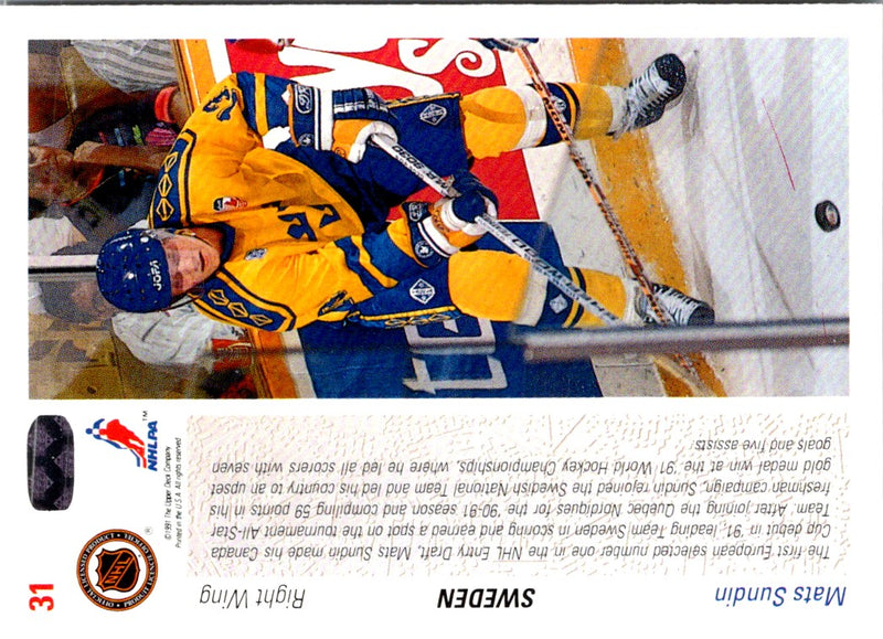 1991 Upper Deck French Mats Sundin