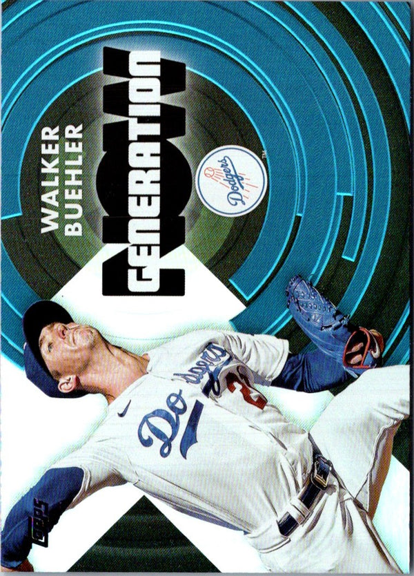 2022 Topps Generation Now Blue Walker Buehler #GN-43