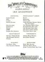 2021 Topps Allen & Ginter Ian Anderson #149 Rookie