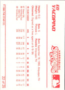 1990 Star Harrisburg Senators Ed Yacopino