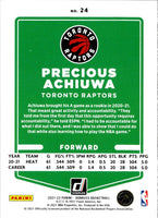 2021 Donruss Holo Red and Gold Laser Precious Achiuwa #24
