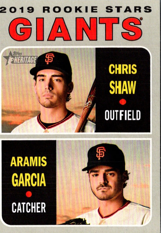 2019 Topps Heritage Chris Shaw/Aramis Garcia #349 Rookie