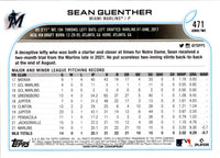 2022 Topps Sean Guenther #471 Rookie