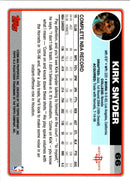 2006 Topps Kirk Snyder