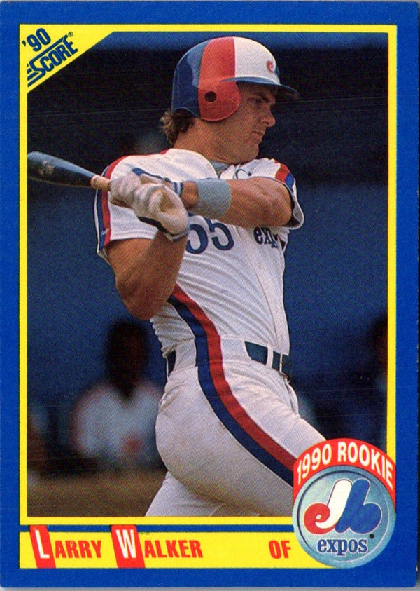 1990 Score Larry Walker #631 Rookie