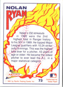 1991 Pacific Nolan Ryan Texas Express I 232 Strikeouts in 1990