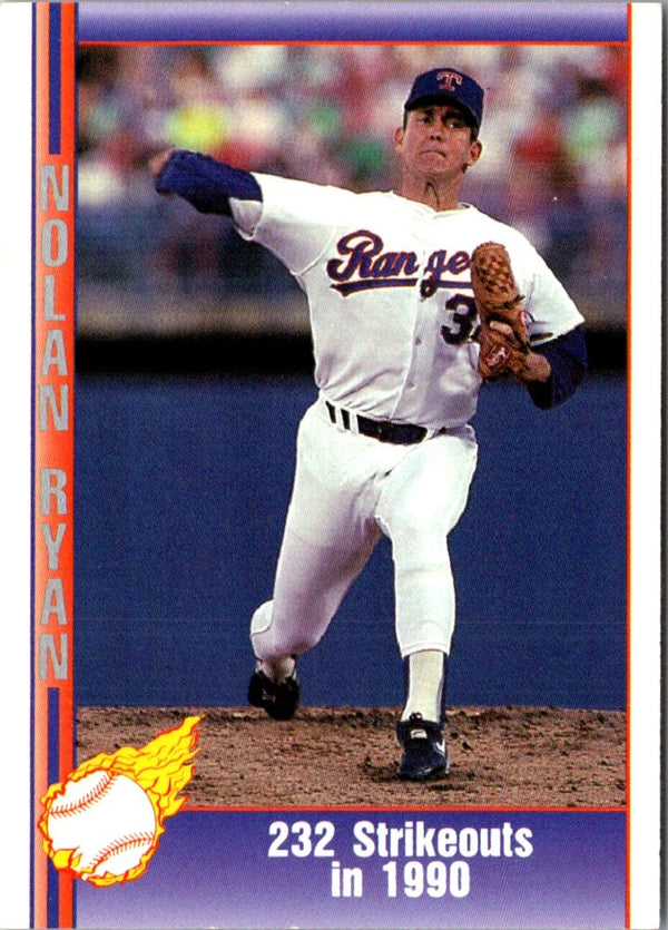 1991 Pacific Nolan Ryan Texas Express I 232 Strikeouts in 1990 #73