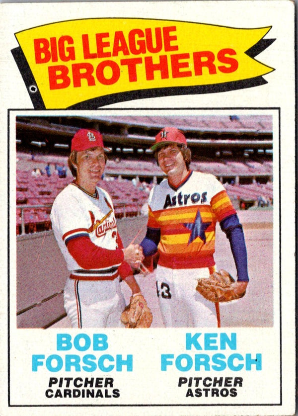 1977 Topps Big League Brothers - Bob Forsch/Ken Forsch #632