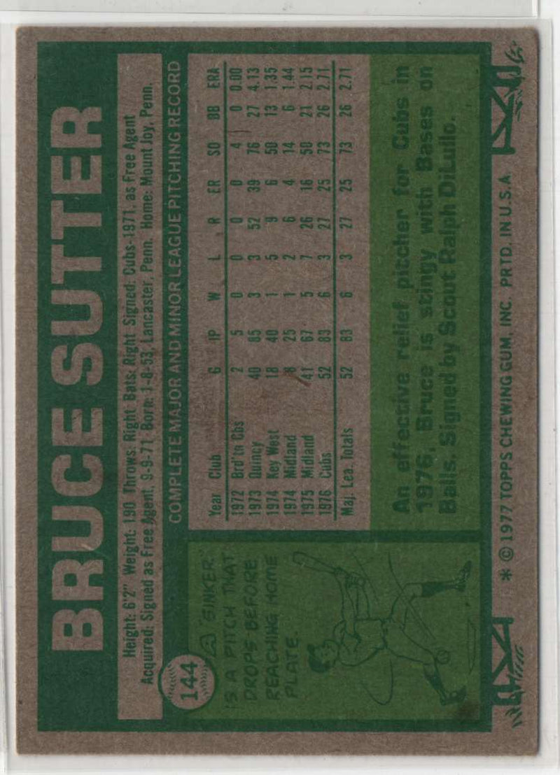 1977 Topps Bruce Sutter