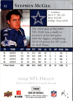 2009 Upper Deck Rookie Exclusives Stephen McGee #32