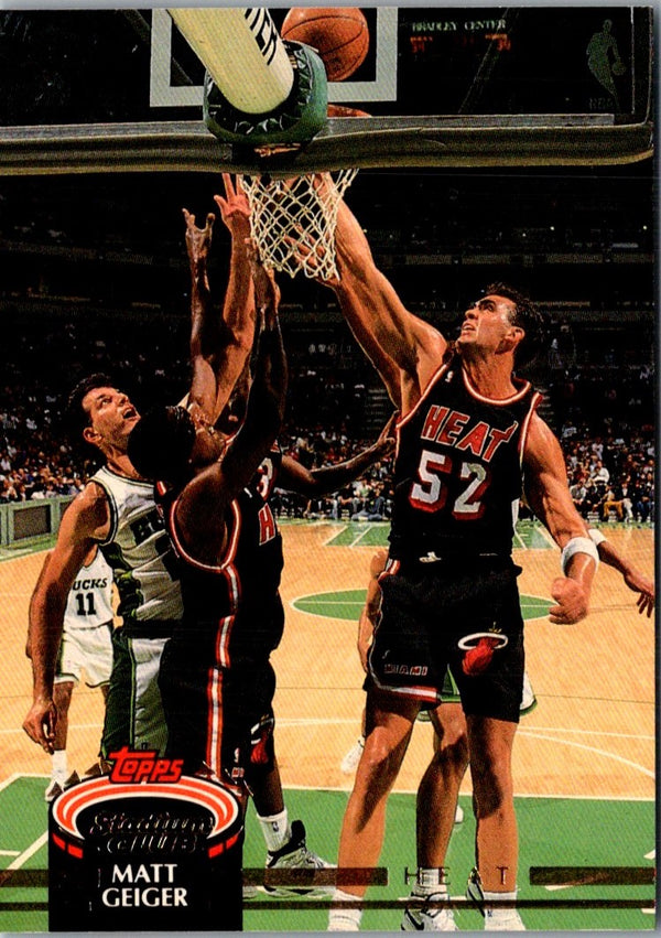 1992 Stadium Club Matt Geiger #387 Rookie
