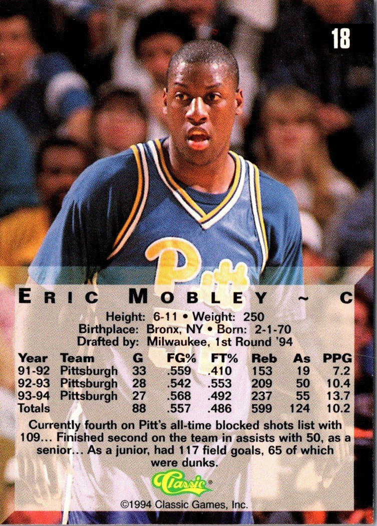 1994 Classic Draft Eric Mobley