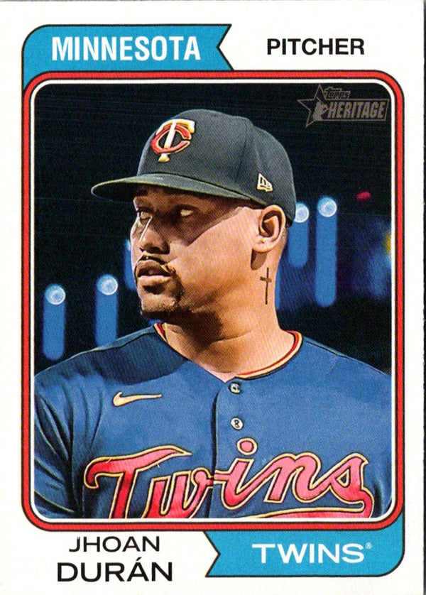 2023 Topps Heritage Jhoan DurÃ¡n #294