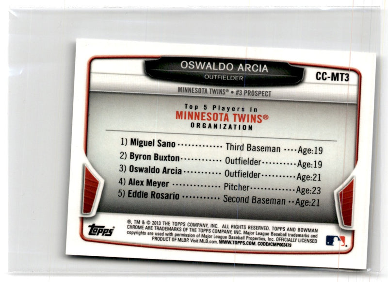 2012 Bowman Chrome Mini Oswaldo Arcia