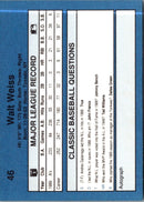 1990 Classic Blue Walt Weiss