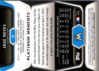2012 Bowman Platinum Emerald Jose Reyes #11