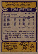 1979 Topps Tom Wittum