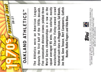 2020 Topps Update Decades' Best Oakland Athletics #DB-27