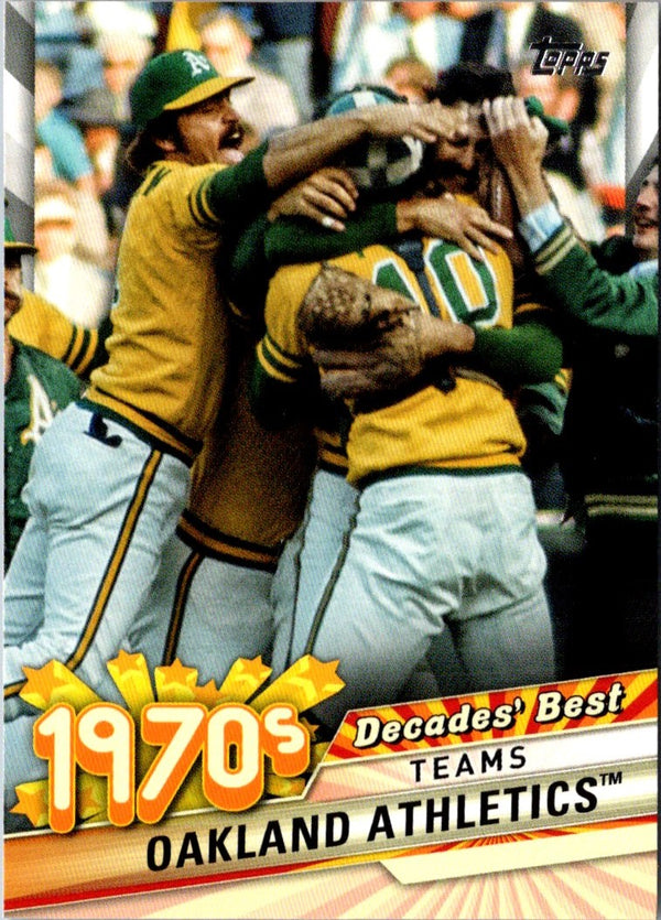 2020 Topps Update Decades' Best Oakland Athletics #DB-27