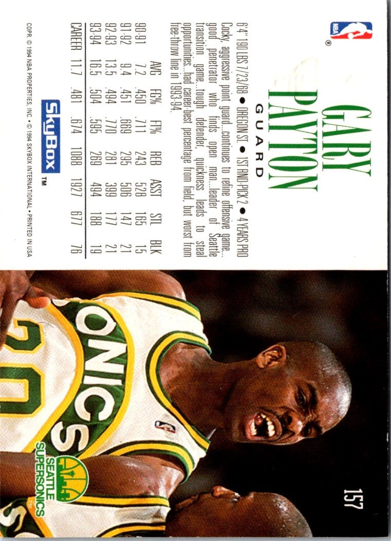 1994 Fleer Total D Gary Payton