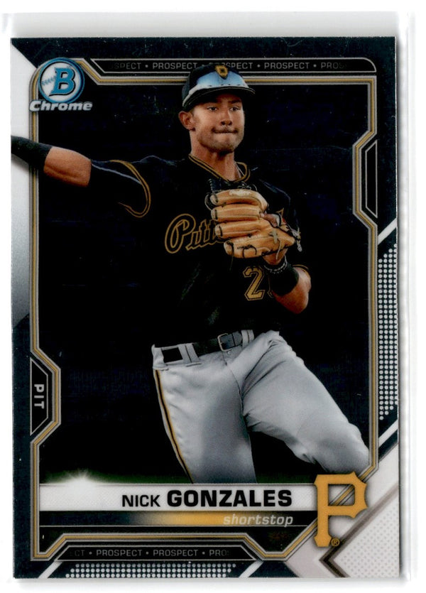 2021 Bowman Chrome Prospects Atomic Refractor Nick Gonzales #BCP-34