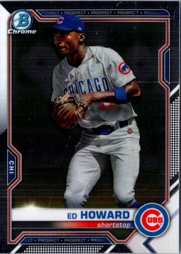 2021 Bowman Chrome Prospects Ed Howard #BCP-12