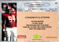 1993 Classic Draft Stars John Copeland #DS5