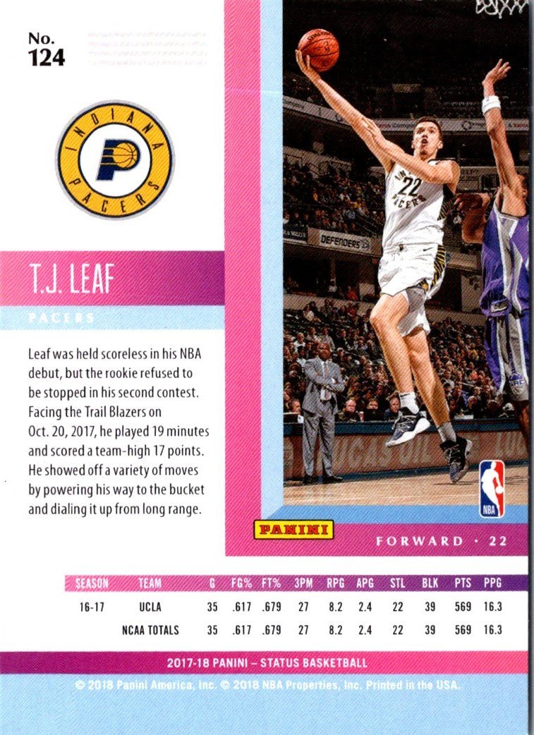 2017 Panini Status T.J. Leaf