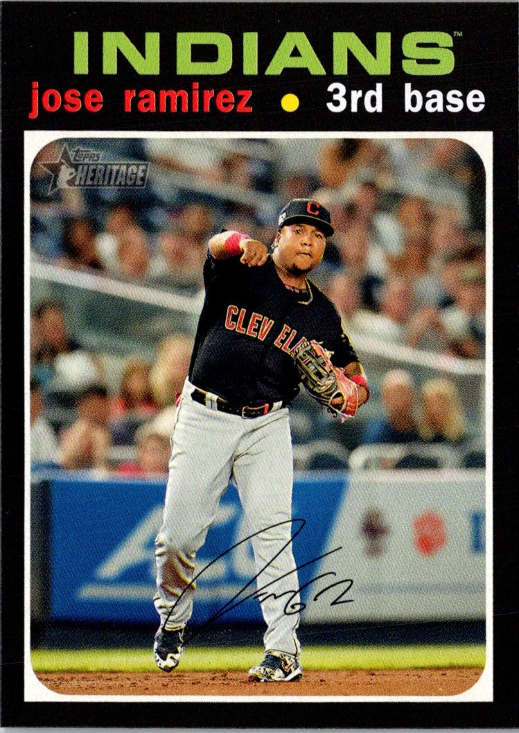 2020 Topps Heritage Jose Ramirez