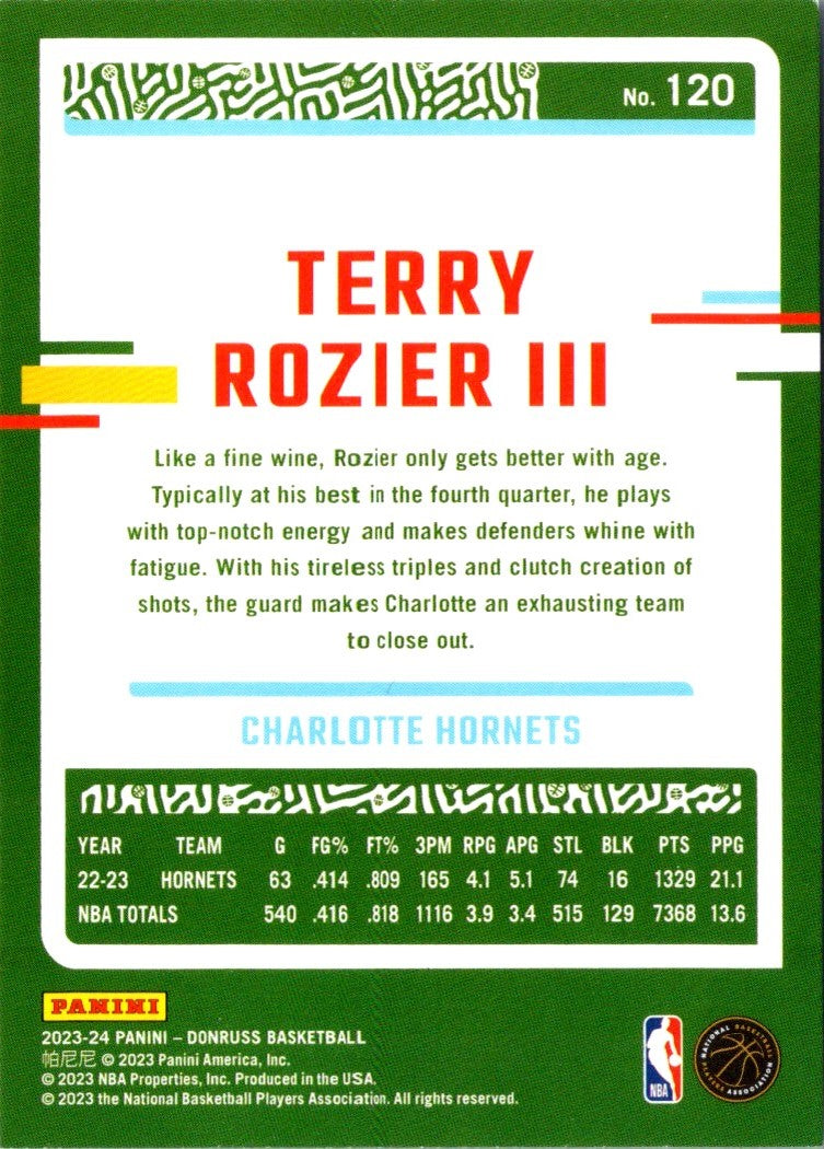 2023 Donruss Terry Rozier III