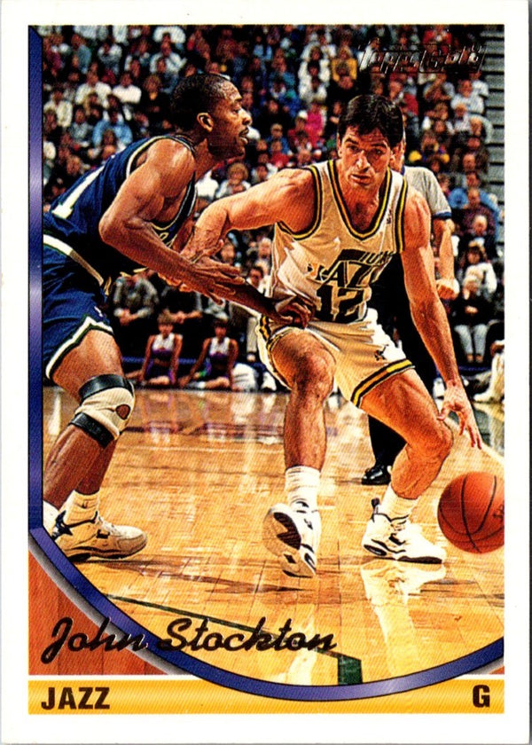1993 Topps Gold John Stockton #356