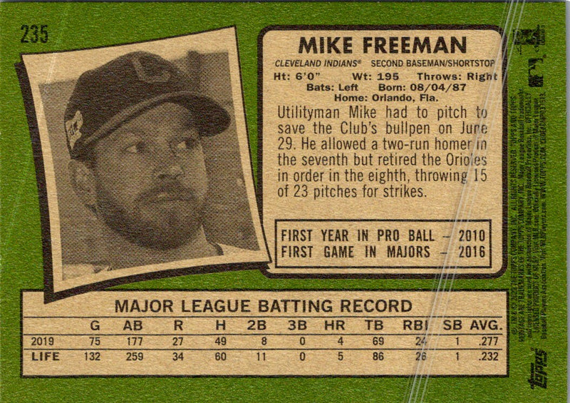 2020 Topps Heritage Mike Freeman